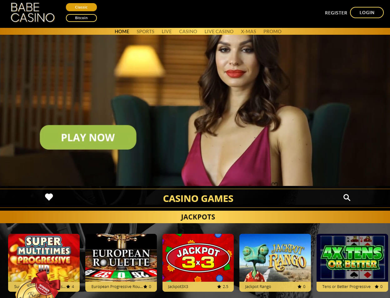 Babe Casino Screenshot 1