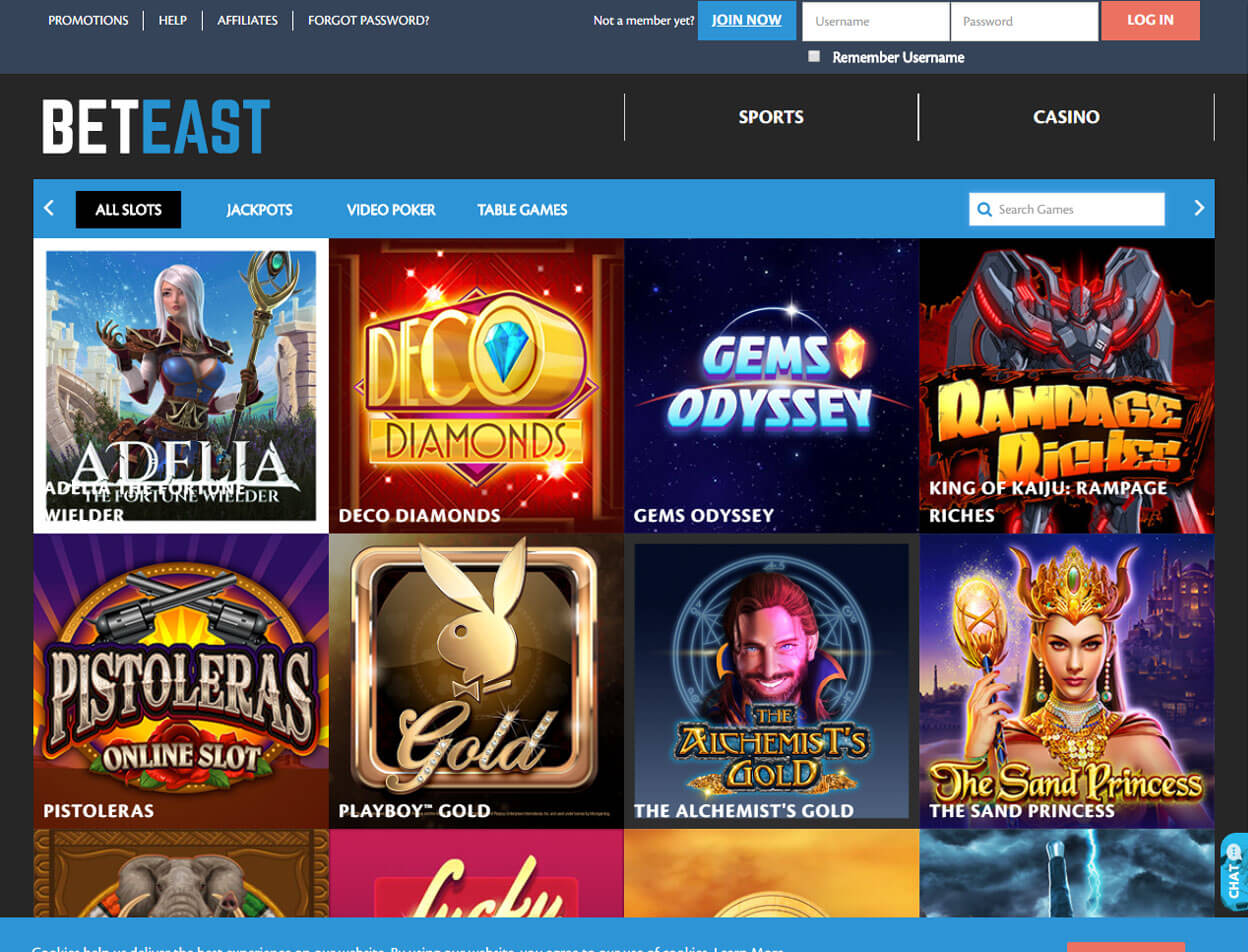 BetEast Casino Screenshot 3