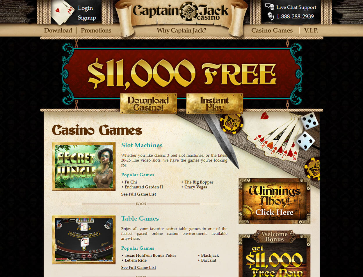 Captain Jack Casino Screenshot 2