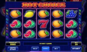 Hot Choice slot gameplay