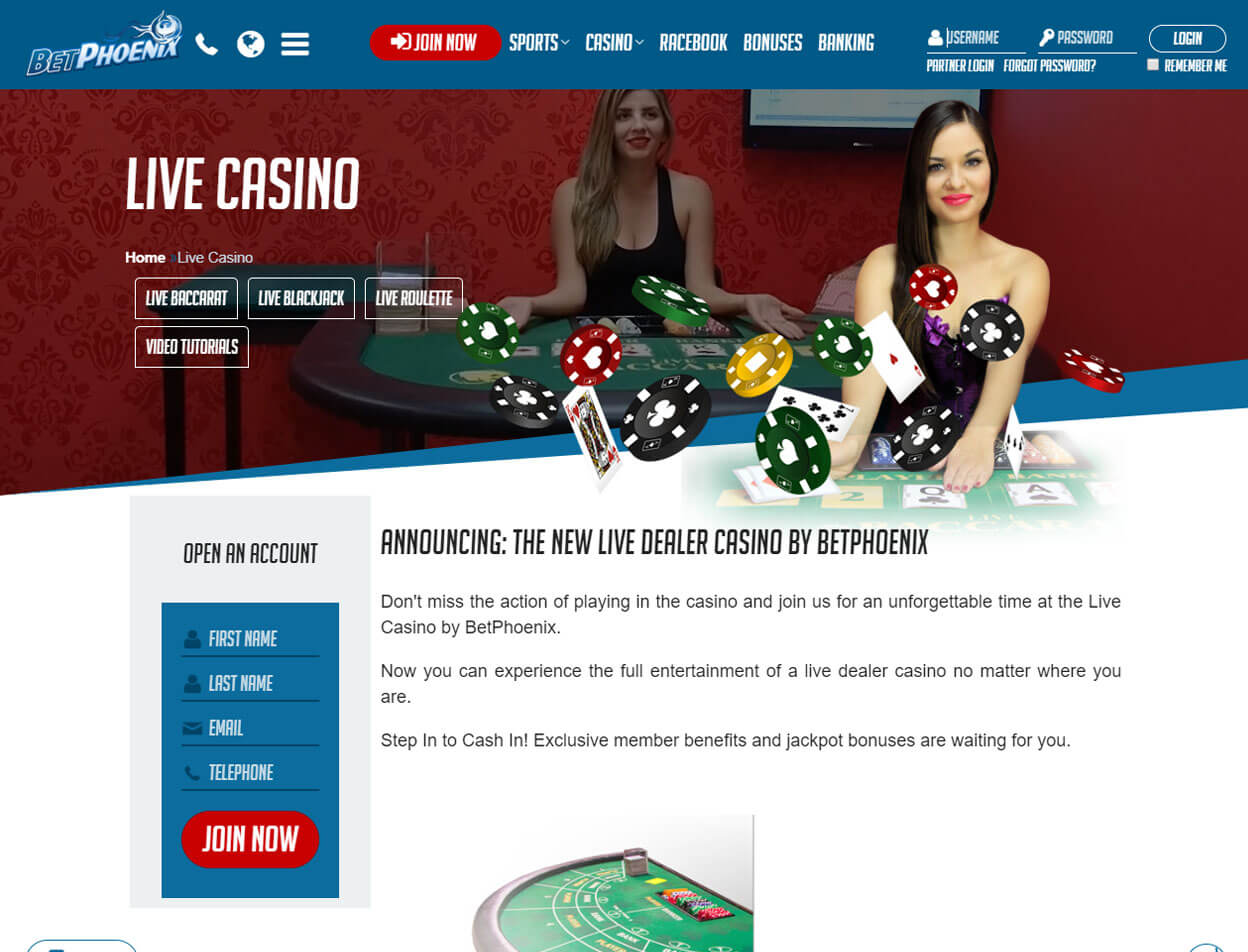 BetPhoenix Casino Screenshot 2
