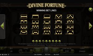 Divine Fortune Slot Paylines