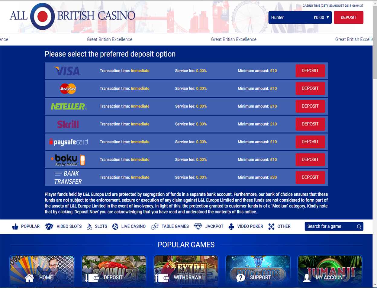 All British Casino Screenshot 4