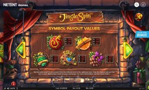 Jingle Spin paytable