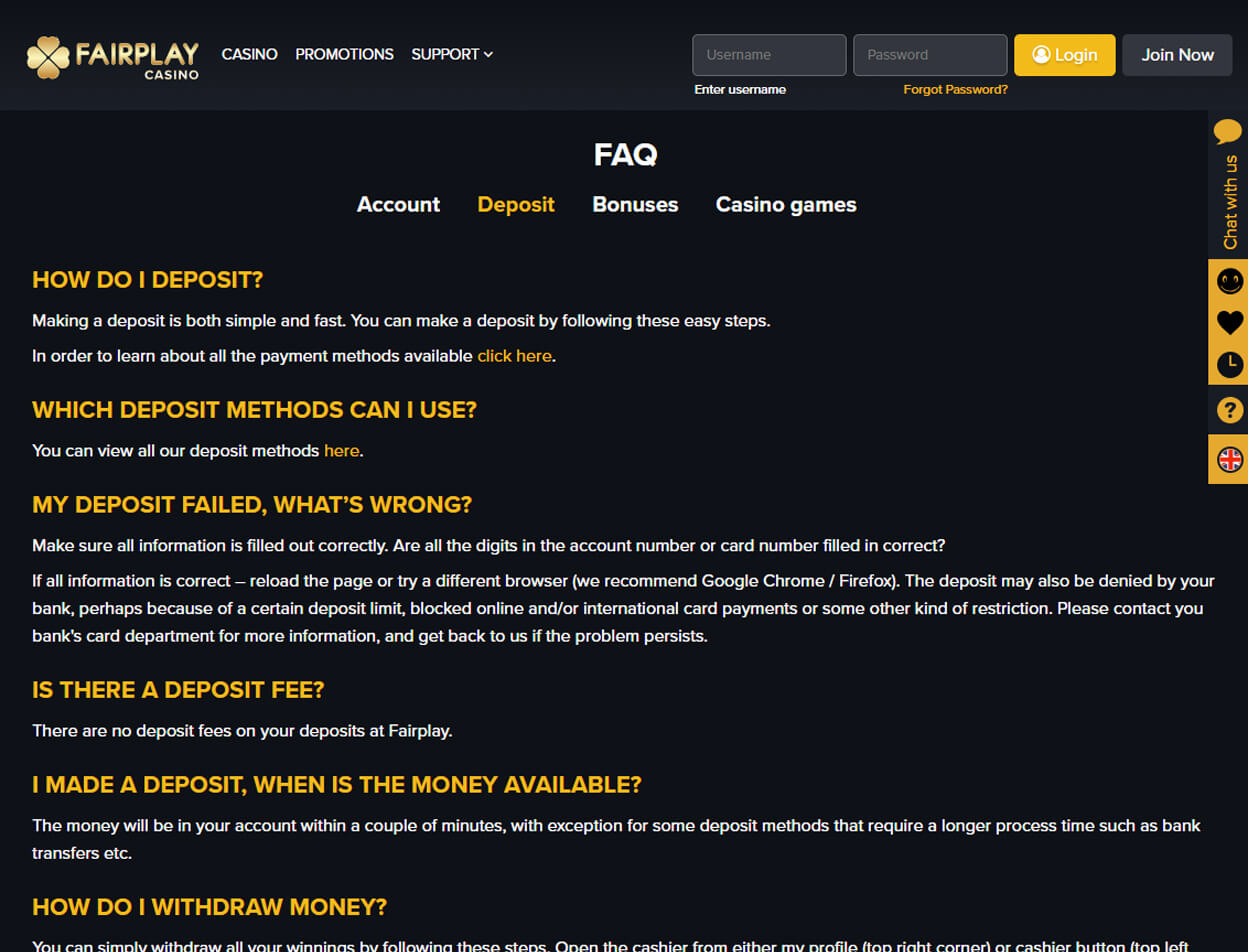Fairplay Casino Screenshot 4