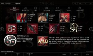 Taboo Slot Screenshot 2