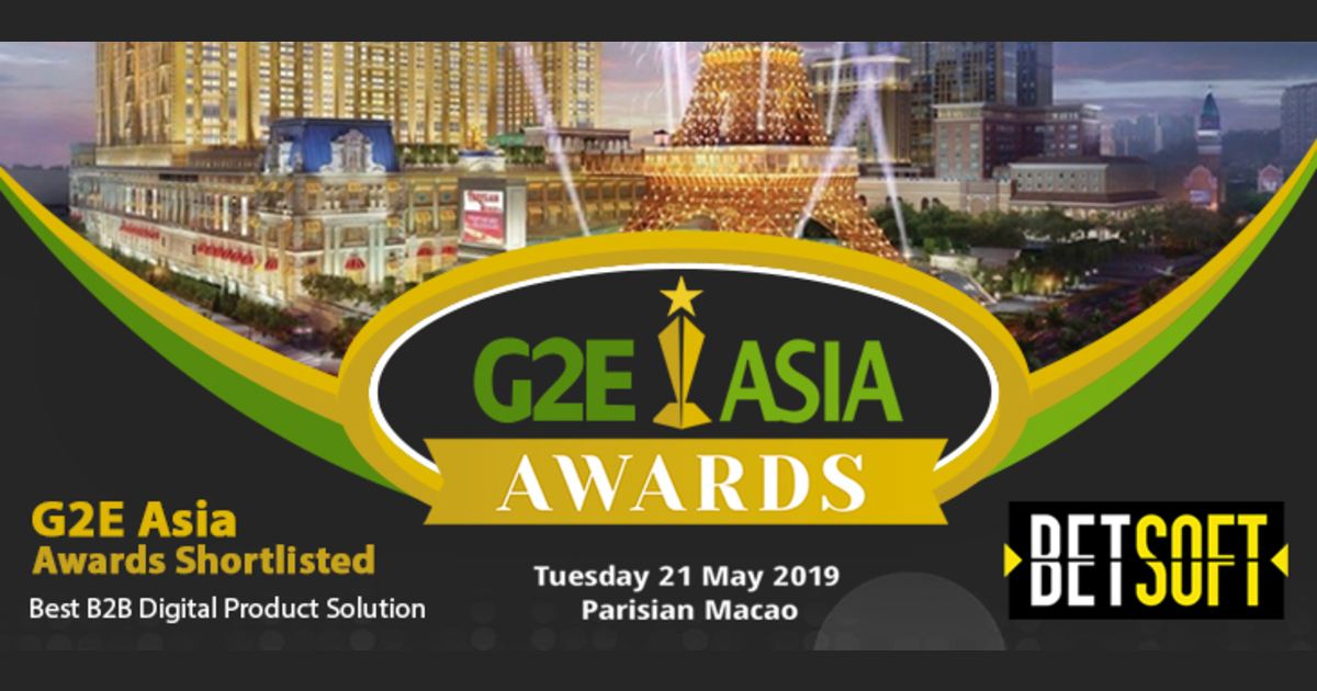 Betsoft nominated at g2e asia awards